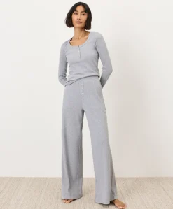 Organic Dream Rib Wide Leg Lounge Pant