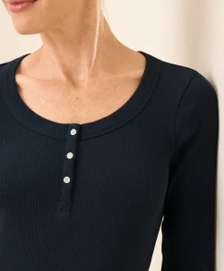 Organic Easy Rib Slim Henley