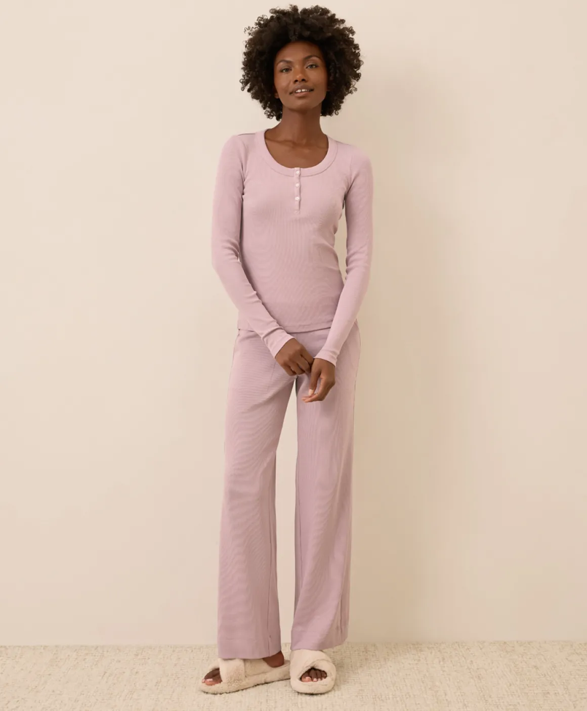 Organic Easy Rib Slim Henley
