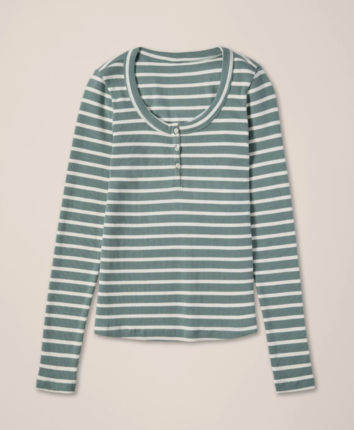 Organic Easy Rib Slim Henley