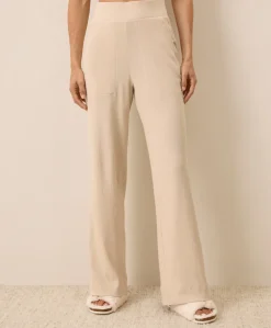 Organic Easy Rib Wide Leg Lounge Pant