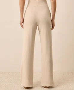 Organic Easy Rib Wide Leg Lounge Pant