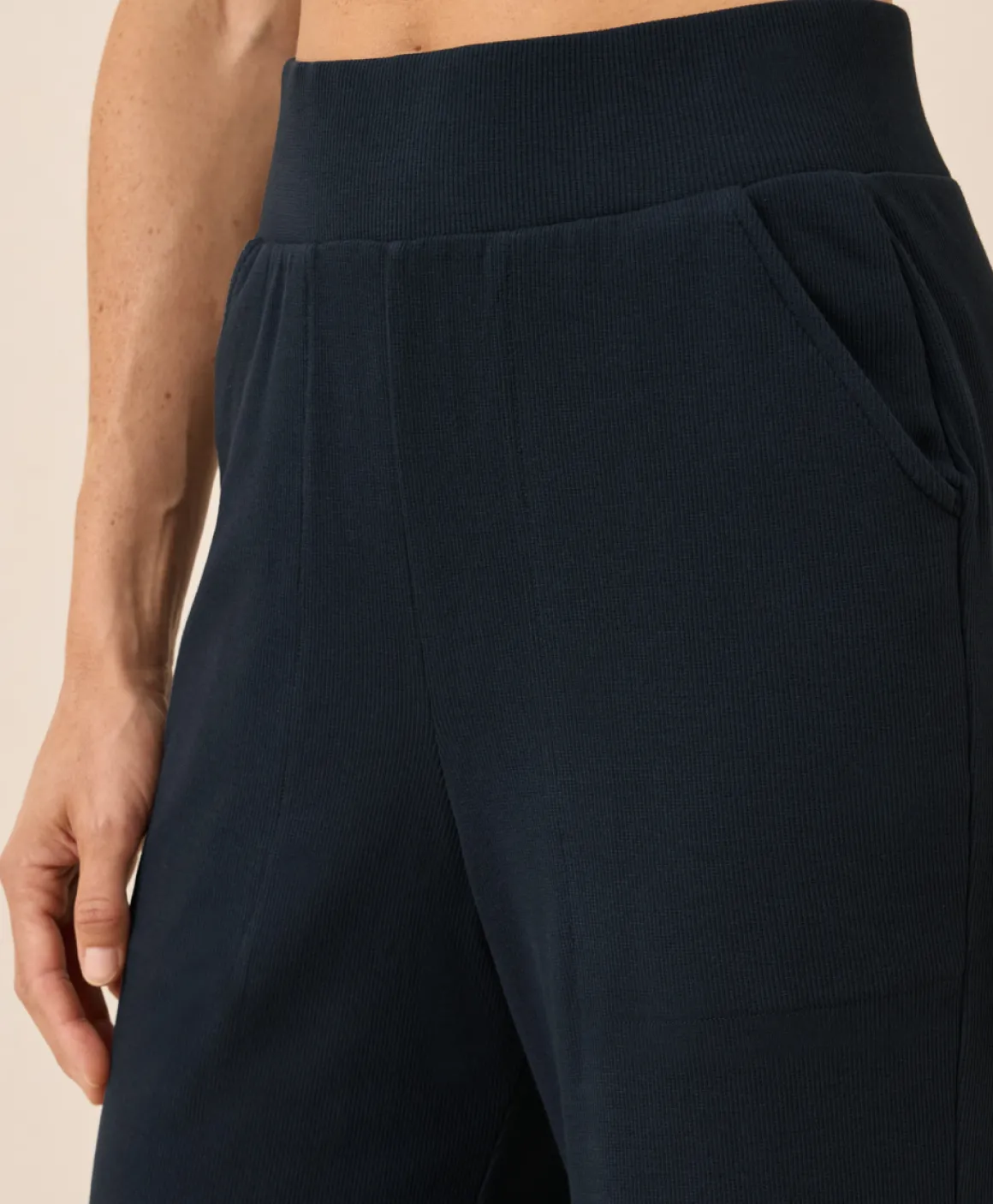 Organic Easy Rib Wide Leg Lounge Pant