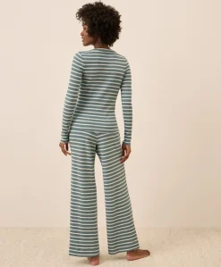 Organic Easy Rib Wide Leg Lounge Pant