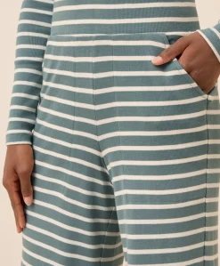 Organic Easy Rib Wide Leg Lounge Pant