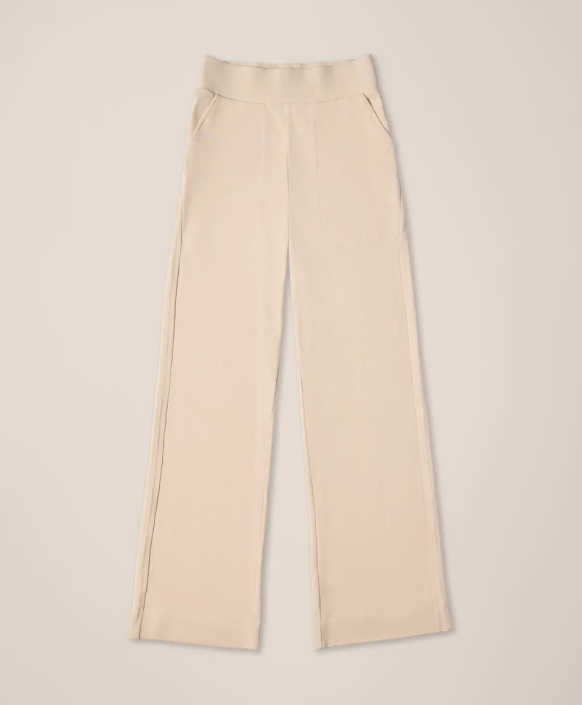 Organic Easy Rib Wide Leg Lounge Pant