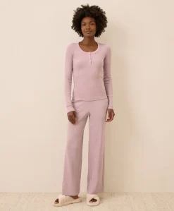 Organic Easy Rib Wide Leg Lounge Pant