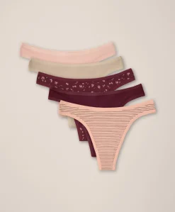 Organic Everyday Classic Fit Thong 5-Pack