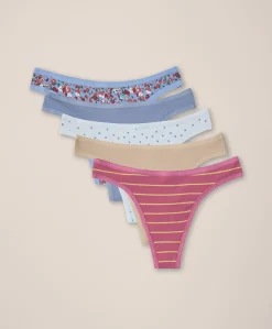 Organic Everyday Classic Fit Thong 5-Pack