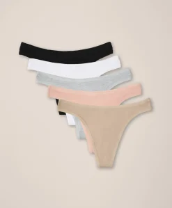 Organic Everyday Classic Fit Thong 5-Pack