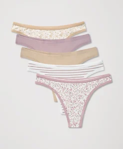 Organic Everyday Classic Fit Thong 5-Pack