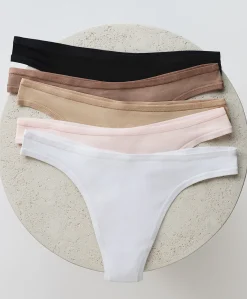 Organic Everyday Classic Fit Thong 5-Pack