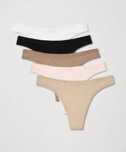 Organic Everyday Classic Fit Thong 5-Pack