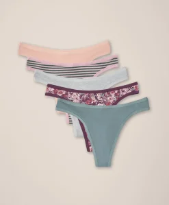 Organic Everyday Classic Fit Thong 5-Pack