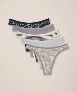 Organic Everyday Classic Fit Thong 5-Pack