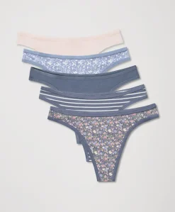 Organic Everyday Classic Fit Thong 5-Pack
