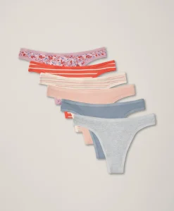 Organic Everyday Classic Fit Thong 6-Pack