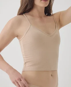 Organic Everyday Shelf Bra Cropped Camisole