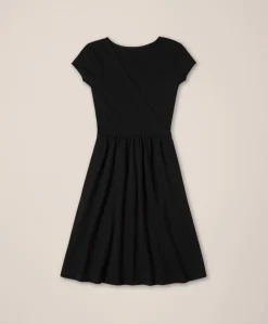 Organic Fit & Flare Crossover Dress