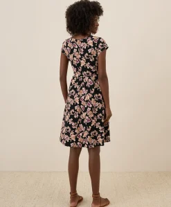 Organic Fit & Flare Crossover Dress