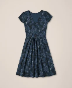 Organic Fit & Flare Crossover Dress