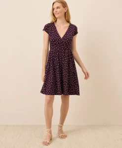 Organic Fit & Flare Crossover Dress