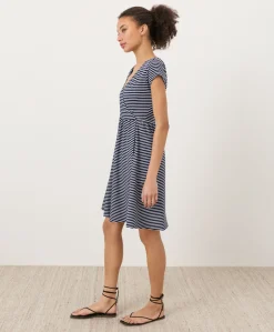 Organic Fit & Flare Crossover Dress
