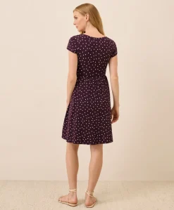 Organic Fit & Flare Crossover Dress