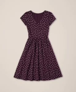 Organic Fit & Flare Crossover Dress