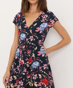 Organic Fit & Flare Crossover Dress