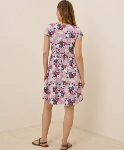 Organic Fit & Flare Crossover Dress