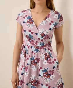 Organic Fit & Flare Crossover Dress