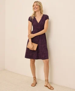 Organic Fit & Flare Crossover Dress