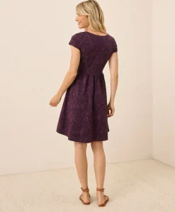 Organic Fit & Flare Crossover Dress