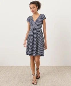 Organic Fit & Flare Crossover Dress