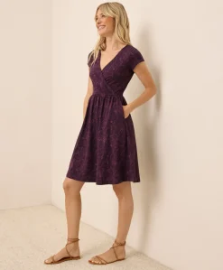 Organic Fit & Flare Crossover Dress