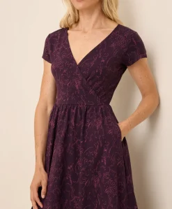 Organic Fit & Flare Crossover Dress