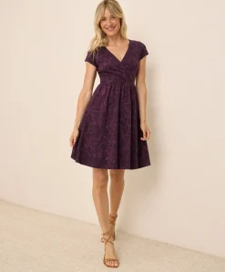 Organic Fit & Flare Crossover Dress