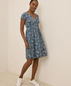 Organic Fit & Flare Crossover Dress