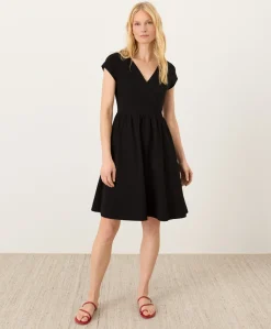 Organic Fit & Flare Crossover Dress