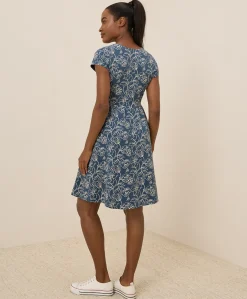 Organic Fit & Flare Crossover Dress