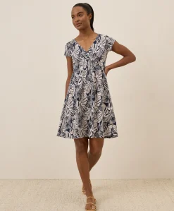 Organic Fit & Flare Crossover Dress