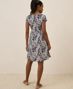 Organic Fit & Flare Crossover Dress