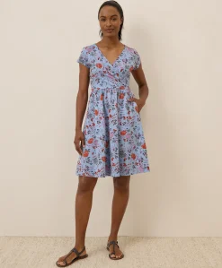 Organic Fit & Flare Crossover Dress