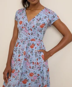 Organic Fit & Flare Crossover Dress