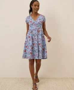 Organic Fit & Flare Crossover Dress