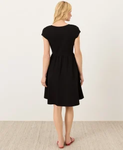 Organic Fit & Flare Crossover Dress