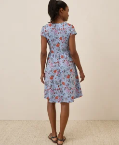 Organic Fit & Flare Crossover Dress