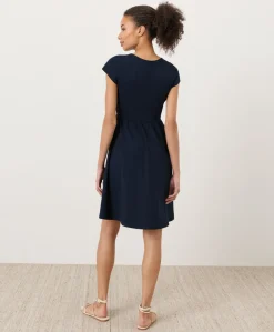 Organic Fit & Flare Crossover Dress