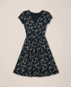 Organic Fit & Flare Crossover Dress